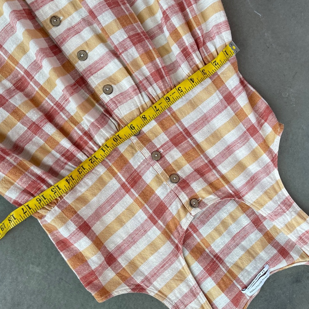 URBAN OUTFITTERS Liz Plaid Button Front Midi Dress - Picture 8 of 10